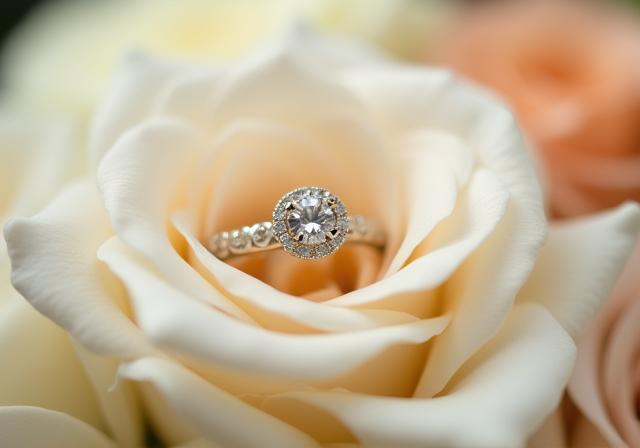 Close-up detail shot from a wedding event